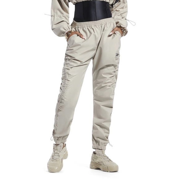 Reebok x Cardi B. Modern Beige Straight-Leg Pants, Plus Size 2X New w/Tag - Picture 7 of 16